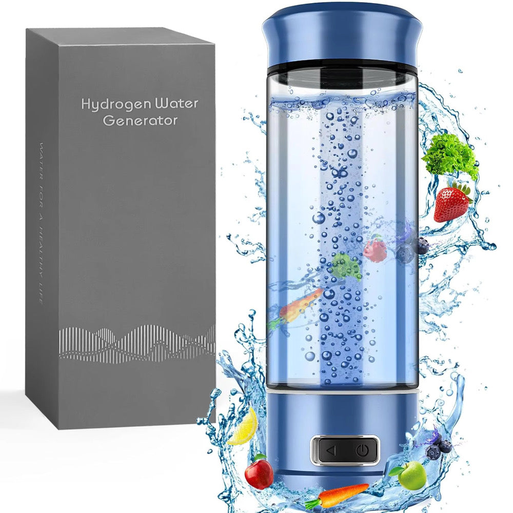 Hydrogen Water Bottle Generator, Portable Rechargeable aquahealth Hydrogen Water, Hydrogen Water Ionizer Machine, with SPE/PEM Technology, for Home Office Travel Fitness Drinking