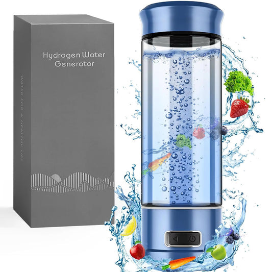 Hydrogen Water Bottle Generator, Portable Rechargeable aquahealth Hydrogen Water, Hydrogen Water Ionizer Machine, with SPE/PEM Technology, for Home Office Travel Fitness Drinking